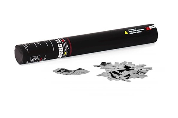 Handheld Confetti Cannon 28cm, silver