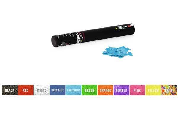 Handheld Confetti Cannon 50cm, light blue Handheld Confetti Cannon 50cm, light blue