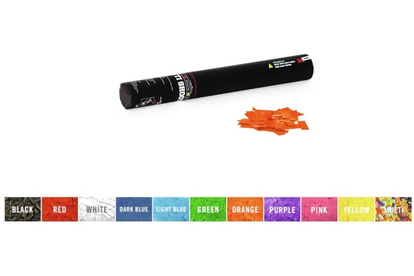 Handheld Confetti Cannon 50cm, orange