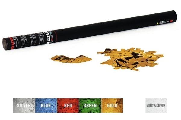 Handheld Confetti Cannon 80cm, gold