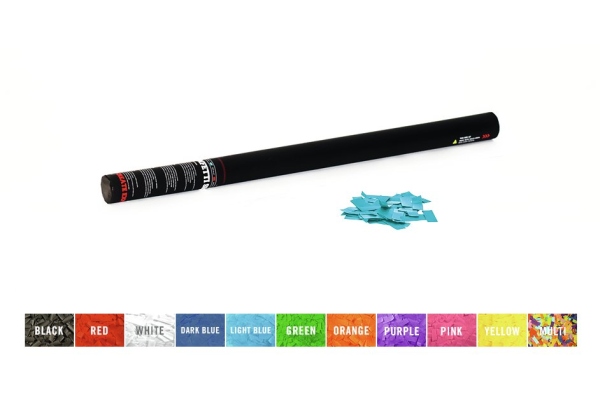 Handheld Confetti Cannon 80cm, light blue