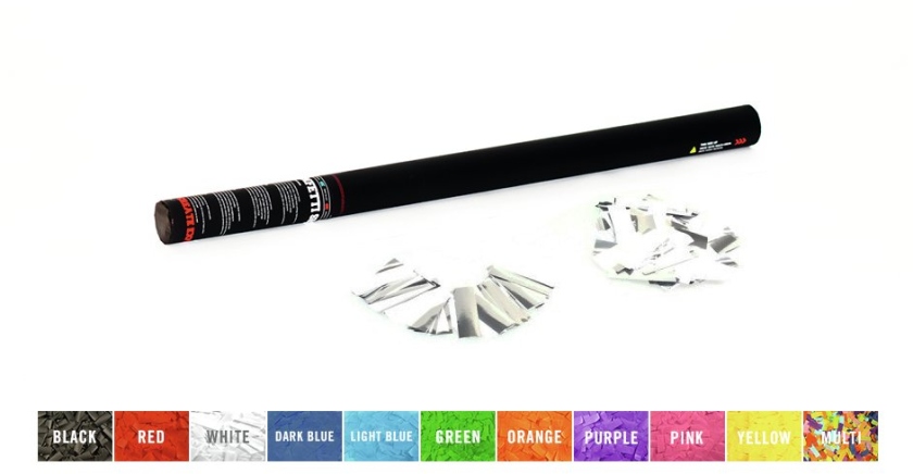 TCM FX Handheld Confetti Cannon 80cm, white/silver