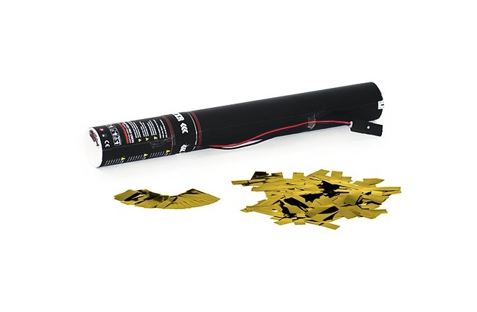 Tun de confetii TCM FX Electric Confetti Cannon 50cm, gold