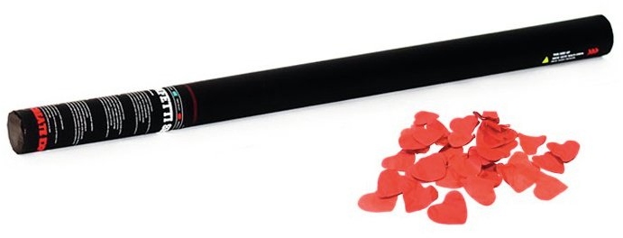 TCM FX Handheld Confetti Cannon 80cm, red Hearts