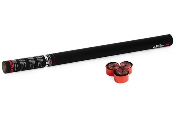 Handheld Streamer Cannon 80cm, red metallic Handheld Streamer Cannon 80cm, red metallic