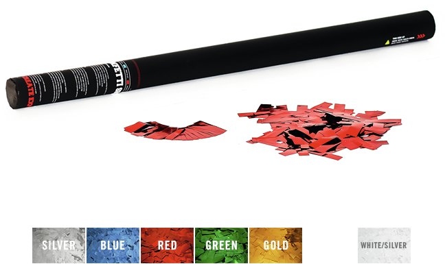 TCM FX Handheld Confetti Cannon 80cm, red metallic