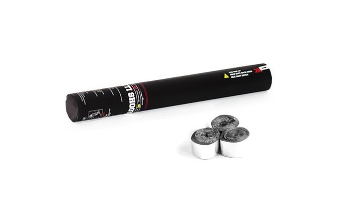 Tun de confetti portabil,  TCM FX Handheld Streamer Cannon 50cm, silver