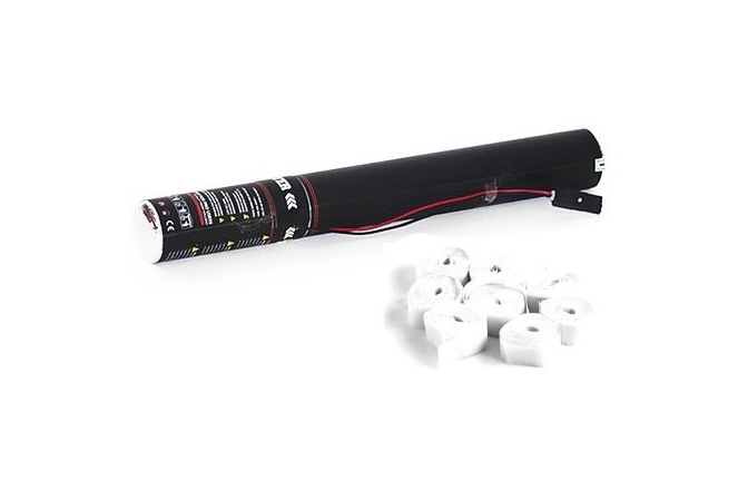 Tun electric confetti, alb TCM FX Electric Streamer Cannon 50cm, white