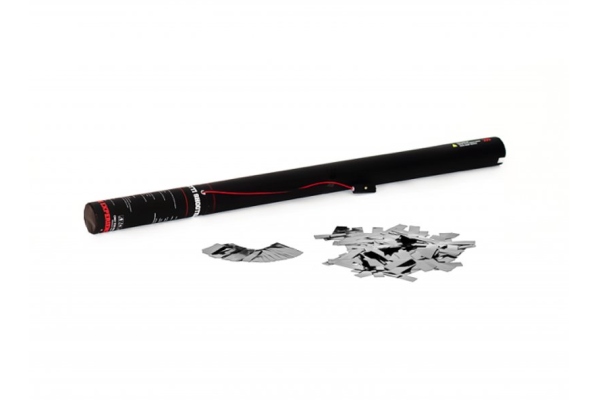 Electric Confetti Cannon 80cm, silver