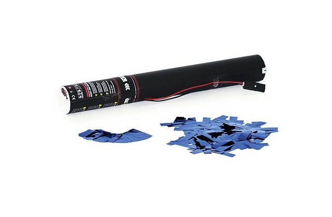 Tun electric confetti, așbastru TCM FX Electric Confetti Cannon 50cm, blue metallic