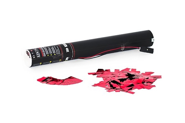 Electric Confetti Cannon 50cm, pink metallic