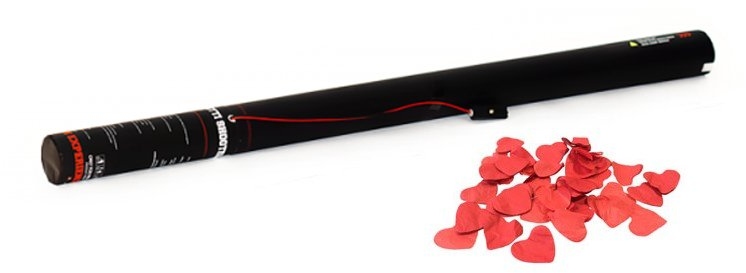 TCM FX Electric Confetti Cannon 80cm, red Hearts