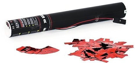 TCM FX Electric Confetti Cannon 50cm, red metallic
