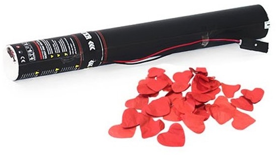 TCM FX Electric Confetti Cannon 50cm, red Hearts