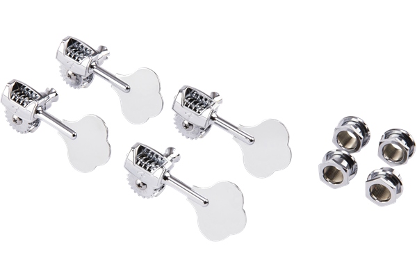 Deluxe Bass Tuners with Fluted-Shafts (4) Chrome Deluxe Bass Tuners with Fluted-Shafts (4) Chrome