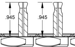 Tunere de Chitară Fender American Vintage Guitar Tuners Staggered