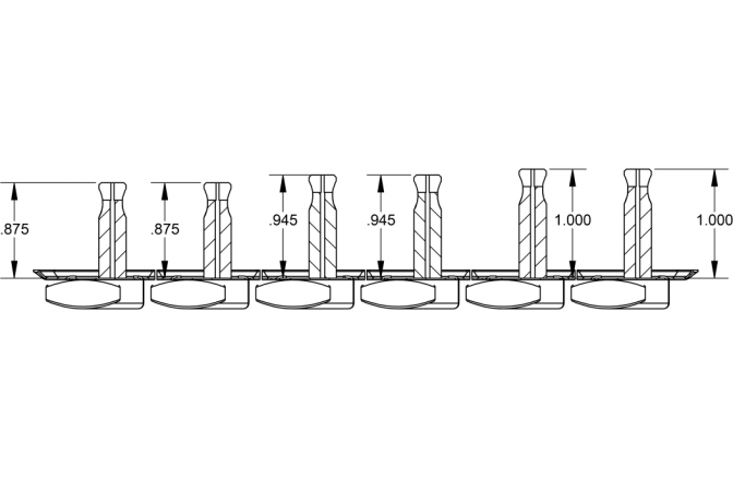 Tunere de Chitară Fender American Vintage Guitar Tuners Staggered