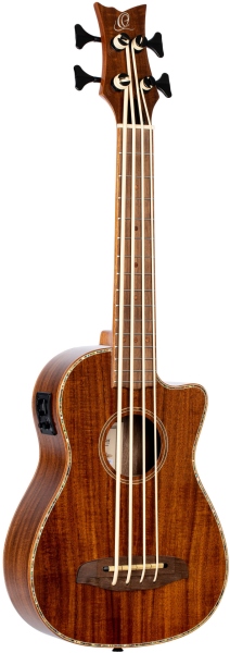 Ortega Lizard Ukulele Bass Baritone + Bag