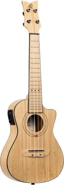 Ortega Bamboo Series Concert Ukulele - Solid Bamboo + Bag