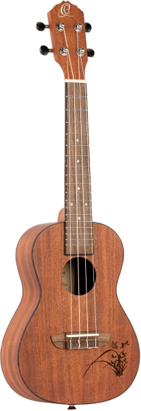 Ortega Concert Ukulele - Bonfire Series - laser engraved