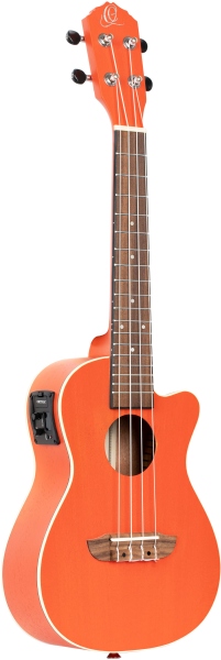 Ortega Earth Series Concert Ukulele 4 String - Hokkaido Pumpkin Orange