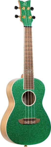 Ortega Element Series Concert Ukulele 4 String - Metallic Green + Bag