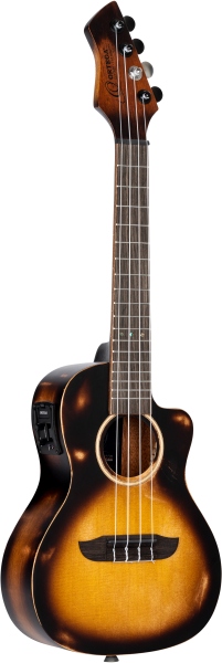 Ortega The Private Room Series Concert Ukulele 4 String - distressed tabacco finish + Bag