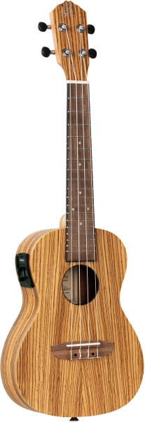 Ortega Ukulele Friends Series Concert Preamp inclusive Gigbag - Natural Zebrawood