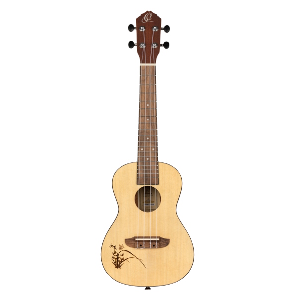 Ortega Bonfire Series Concert Ukulele 4 String lefty - spruce top / Sapele Body