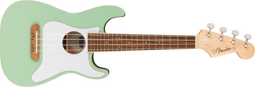 Fender Fullerton Strat Uke Walnut Surf Green