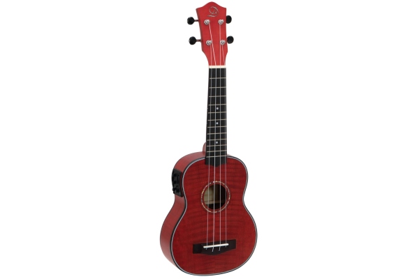 Dimavery UK-100 Soprano Flamed Red