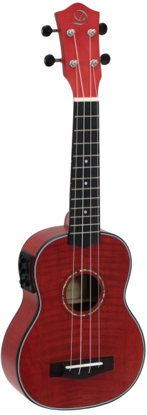 Dimavery UK-100 Soprano Flamed Red