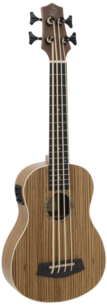 Dimavery UK-700 Bass Ukulele, Zebra