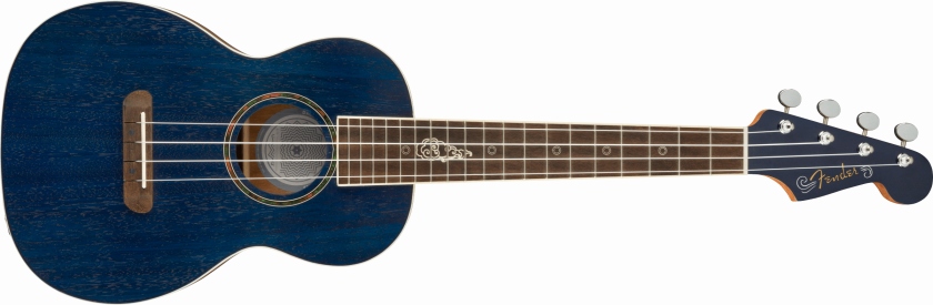 Fender Dhani Harrison Uke Walnut Fingerboard Sapphire Blue