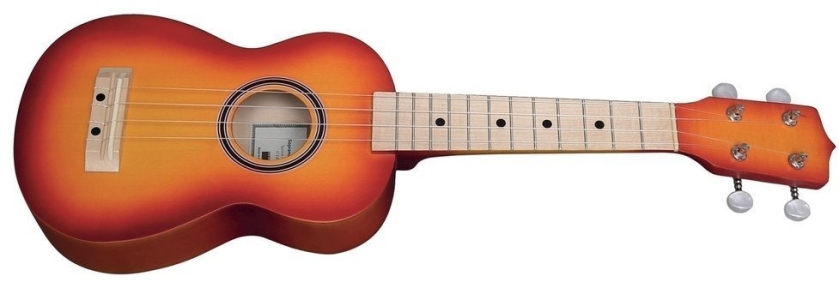 Gewa Sopran Ukulele Model 1 Rosu-galben Sunburst