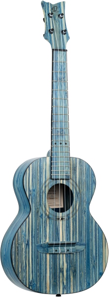 Ortega Bamboo Series Tenor Ukulele - Solid Bamboo/Jean Stonewashed + Bag