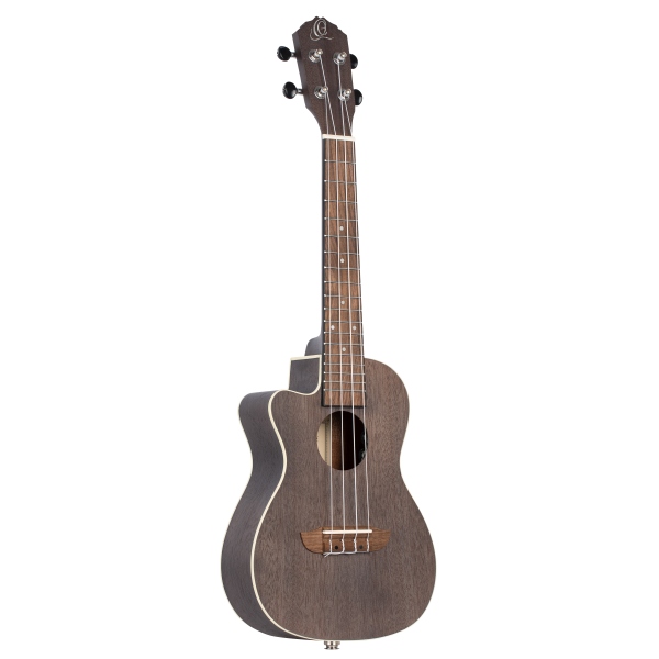 Ortega Earth Series Concert -Ukulele Lefty - coal black