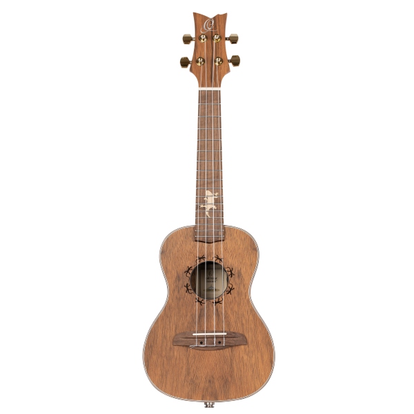 Ortega Lizard Series Concert Ukulele - Natural Paldao + Gigbag