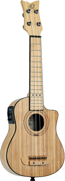 Ortega Bamboo Series Soprano Ukulele - Solid Bamboo + Bag