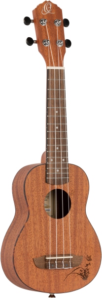 Ortega Bonfire Series Soprano Ukulele - laser engraved