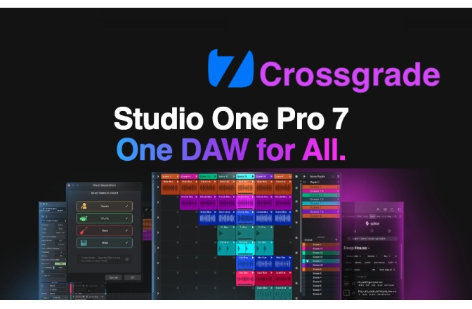 Upgrade Licență DAW Presonus Studio One Pro 7 Crossgrade Perpetual License
