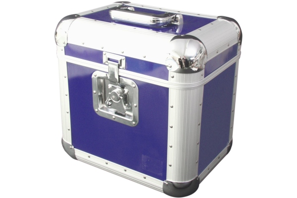 Roadinger Record Case ALU 75/25 Blue
