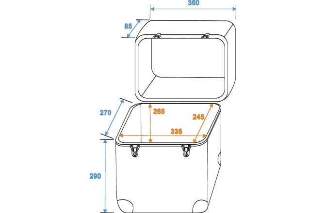 Valiză DJ Roadinger Record Case ALU Maxi Booking