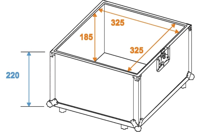Valiză DJ Roadinger Record Case Pro ALU 50/50, 100LPs