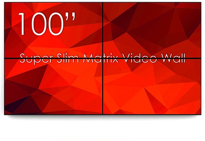 Vogels 2x2 cu fixare pe perete, 4 Display-uri SDS50K8-01 si Controller VideoWall MXB24VM