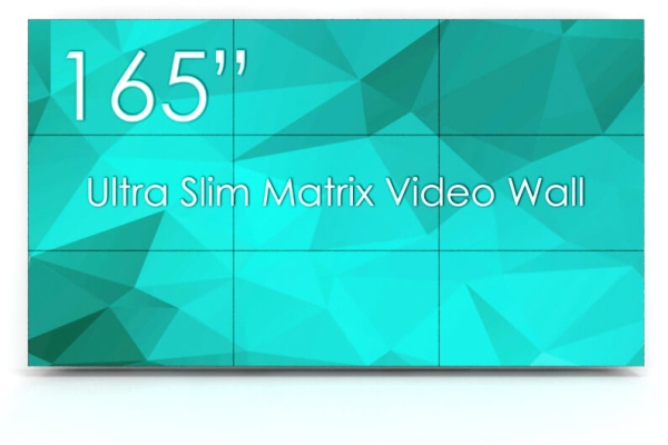 3x3 cu fixare pe perete si 9 Display-uri SWEDX UMX-55K8-01, bezel 3,5mm 3x3 cu fixare pe perete si 9 Display-uri SWEDX UMX-55K8-01, bezel 3,5mm