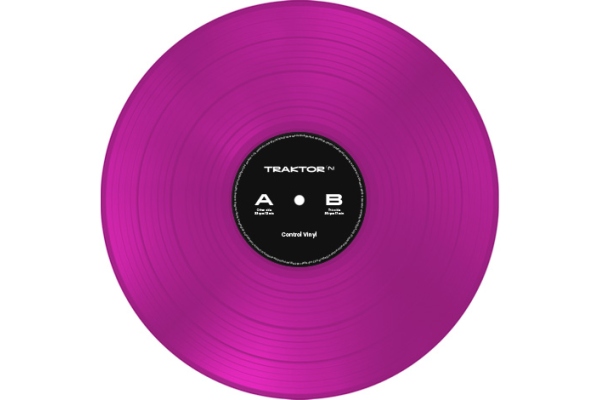 Traktor Control Vinyl Neon Pink Transparent Traktor Control Vinyl Neon Pink Transparent