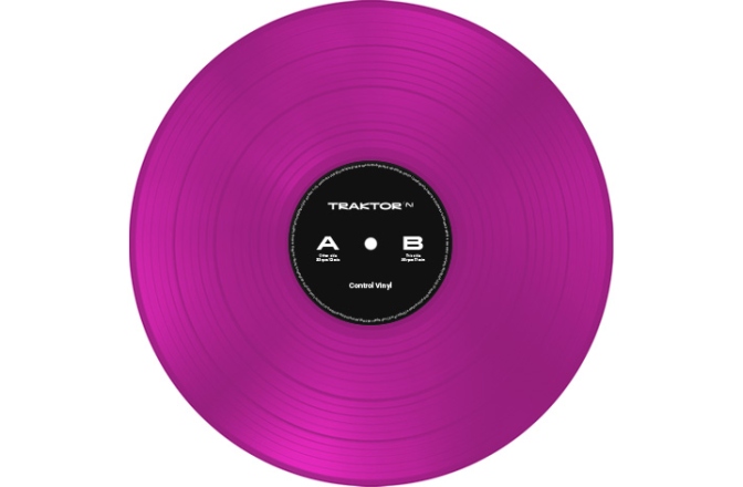 Vinil de control Native Instruments Traktor Control Vinyl Neon Pink Transparent