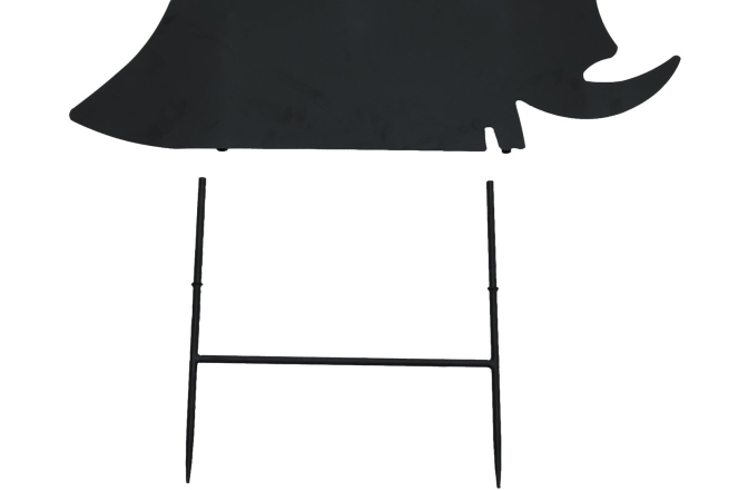 Vrăjitoare Europalms Silhouette Metal Witch with Broom, 150cm