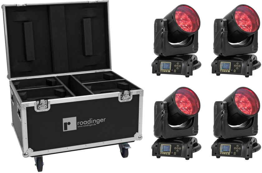 FutureLight Set 4x EYE-740 MK2 + Case with wheels